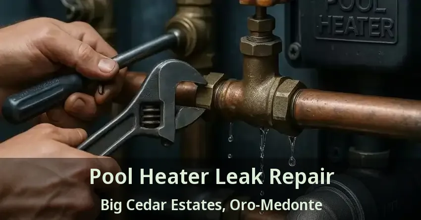 Pool Heater Leak Repair Big Cedar Estates, Oro-Medonte - ON